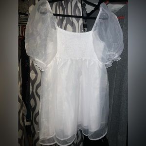 White mini dress brand new !